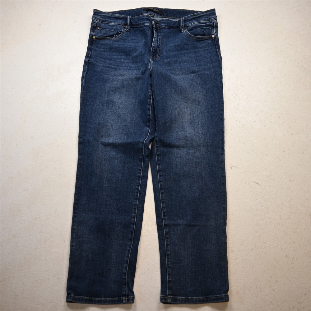 Liverpool Jeans 16W High Rise Slim Dark Stretch Denim Womens Jeans